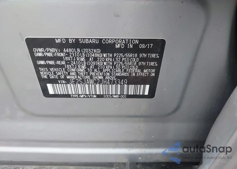 2018 Subaru Forester from USA, damaged, VIN JF2SJAWC2JH473349